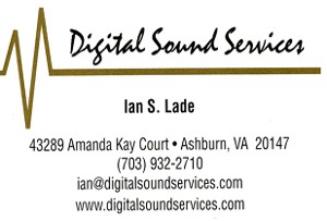 Digital Sound Services Business Card